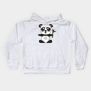 Panda Love: Pixel Art Panda Design for Charming Fashion Kids Hoodie